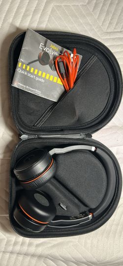 Jabra Evolve 75 Wireless Headphone Bundle w/ charging stand [Model: HSC040W]