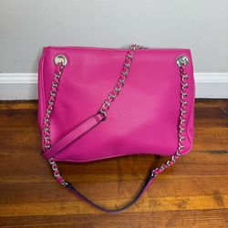INC International Concepts Hot Pink Chain-Shoulder Bag