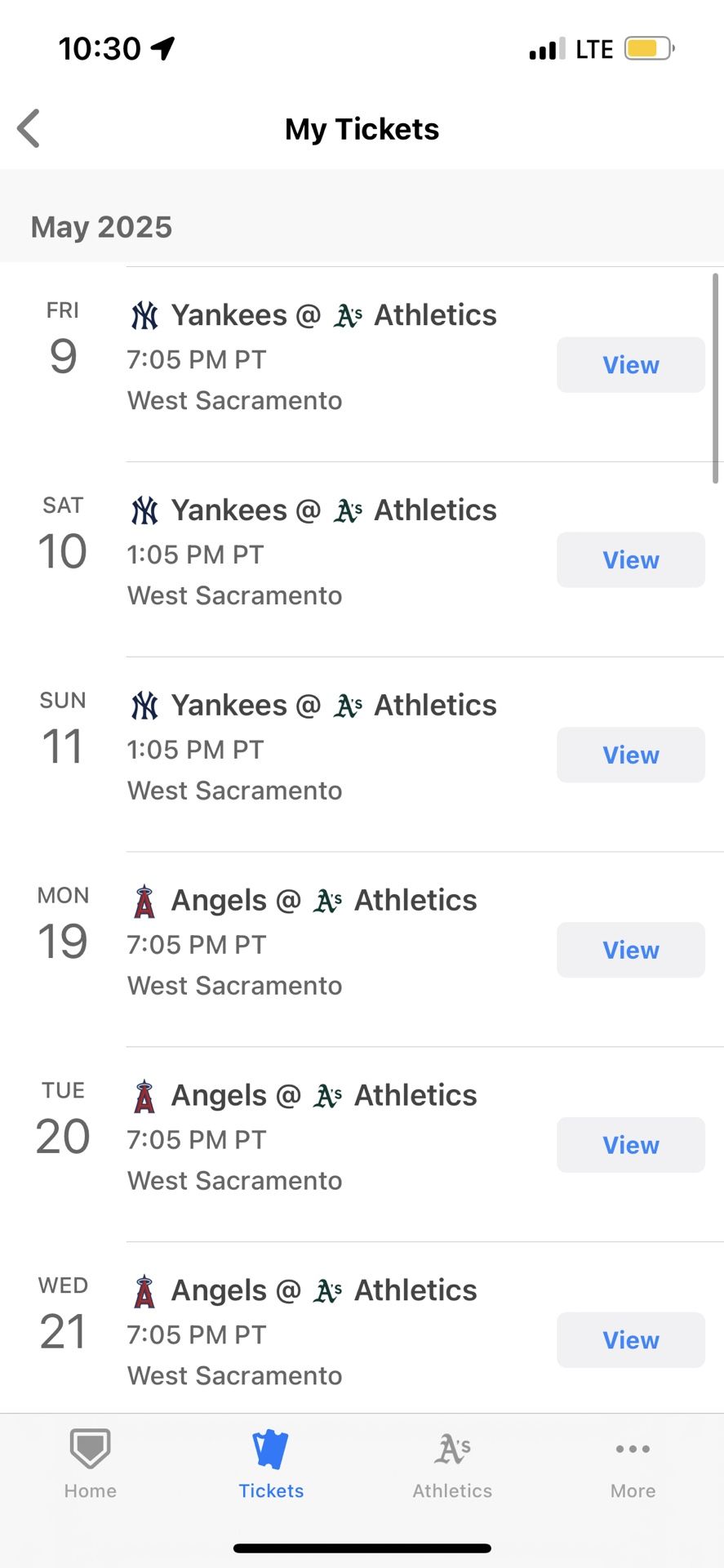 A’s Vs Yankees Tickets