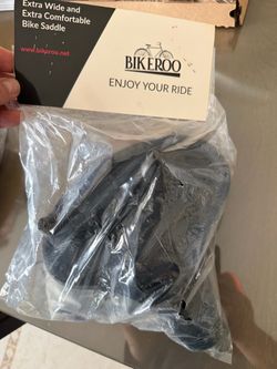 Extra wide bike saddle