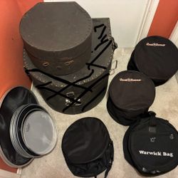 Drum Set Bags, Case, and Mesh Heads
