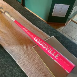 Louisville Slugger Atlas “Bubble Gum” BBCOR Bat – 33/30 (-3) | 2-5/8” | 2023 (USED), some cosmetic scratches pink bubble