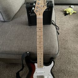 Glarry guitar and Amp
