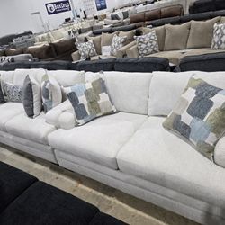Contemporary Sofa + Loveseat Combo  Beautiful Matching Set