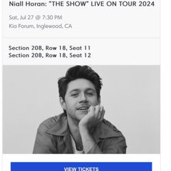 Niall Horan Tickets 