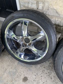 22” Rims 5Lug Universal —tires Are Like New Condition—$420