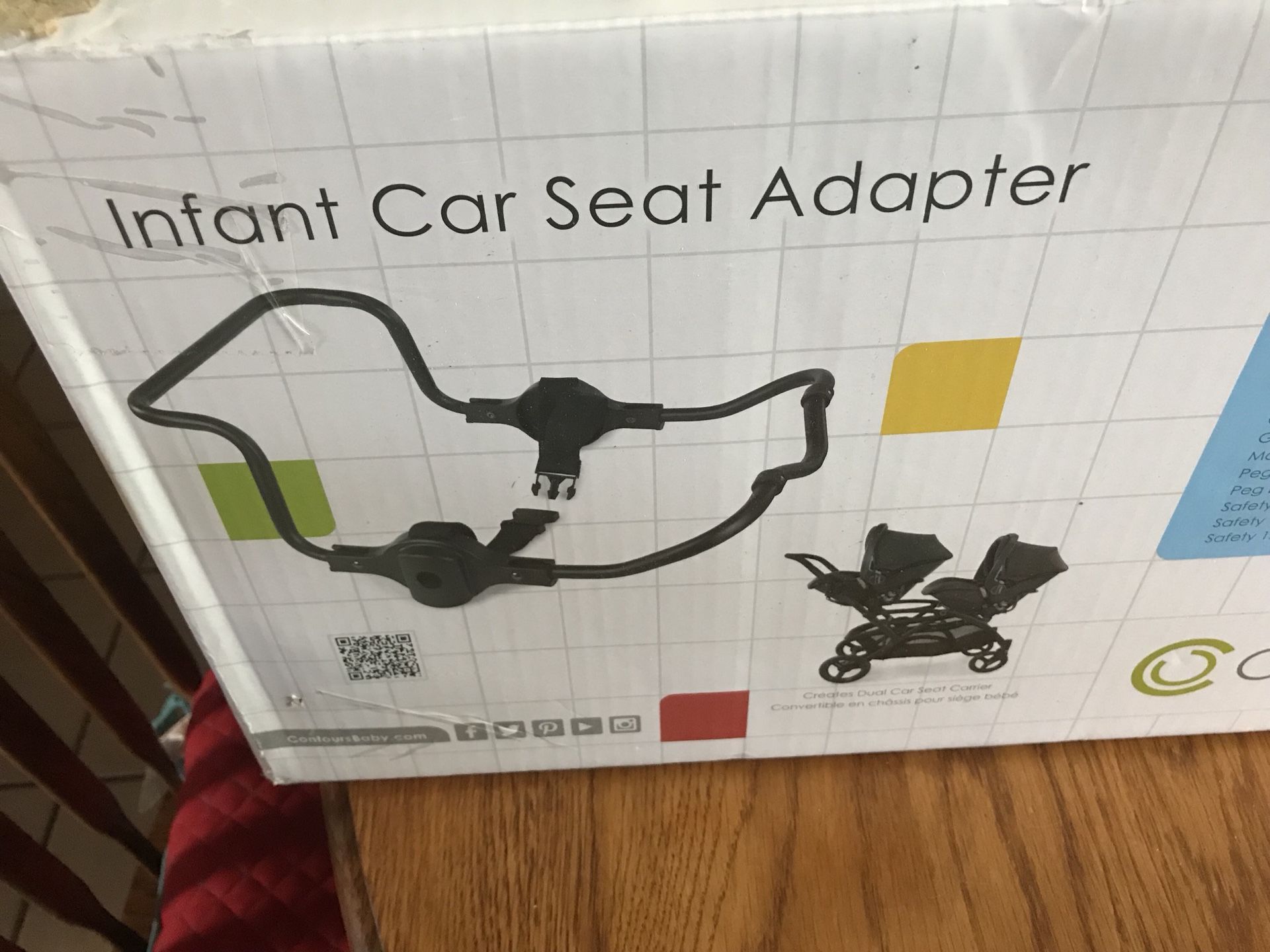 Contours Universal Infant Car Seat Adapter for Contours Single and Double Strollers READ
