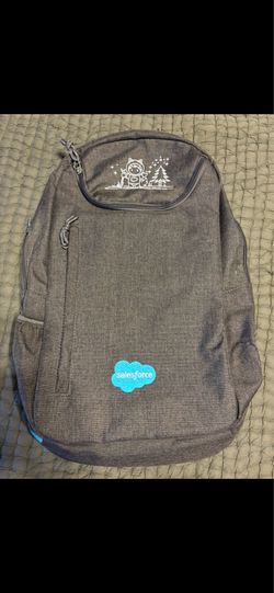 Salesforce Dreamforce dark grey laptop backpack