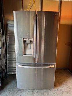 LG French doors counter depth stainless steel refrigerator
