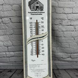Vintage Taylor Americana Thermometer 27" Fahrenheit/Celcius Large