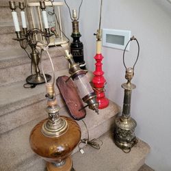 Vintage 1960s Table Lamps $20-40 Each Tested