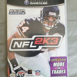 NFL 2K3 For Nintendo GameCube Complete 