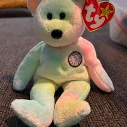 TY Beanie Baby B.B. The Bear W Tag Retired Birthday 1999 - MINT