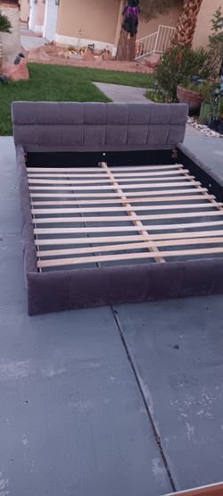 Gray Queen Bed Frame