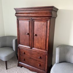 Wood Armoire 