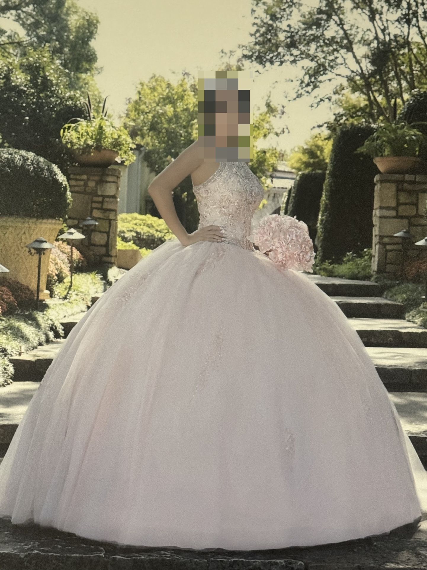 Pink Quincanera Dress XS