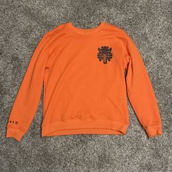Orange chrome hearts long sleeve