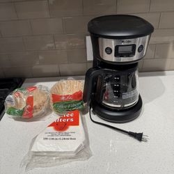 Mr coffee 12 cup coffee maker with 3 bags of filters