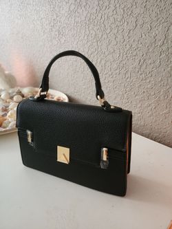 ✨ BRAND NEW ALDO Black Mini Bag - Gold Trim 🖤