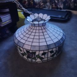 Stained Glass Chandelier Plug In