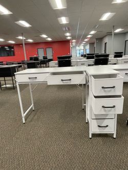🔥 L-Shaped Desk NEW Assembled w/ Drawers + Outlets – $99