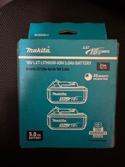 Makita 18V LXT 5.0Ah Battery 2-Pack