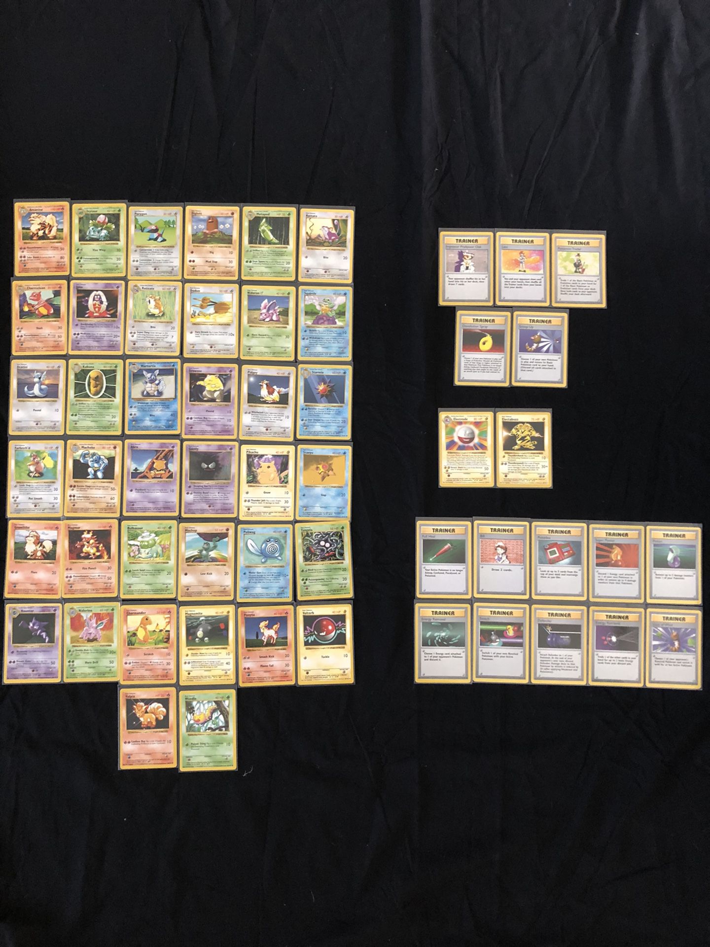 Pokemon Cards - Base Set Shadowless - Collection