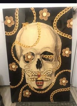 Canvas Skeleton picture frame