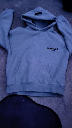 Dark oatmeal essentials hoodie used