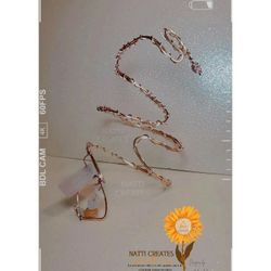 Rose Quartz Snake Arm Cuff