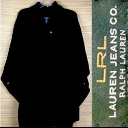 EUC LRL Lauren Jeans Co.  Shawl Collar Sweatshirt Poncho