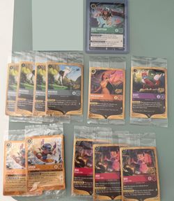 Attack of the Vine Prerelease Buzz Park Way Stitch Promo Cards Disney Lorcana Boo Pocahontas Maximus Vixey Toy Booster Enchanted Iconic Mickey Elsa