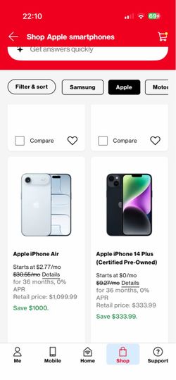 Apple air iPhone