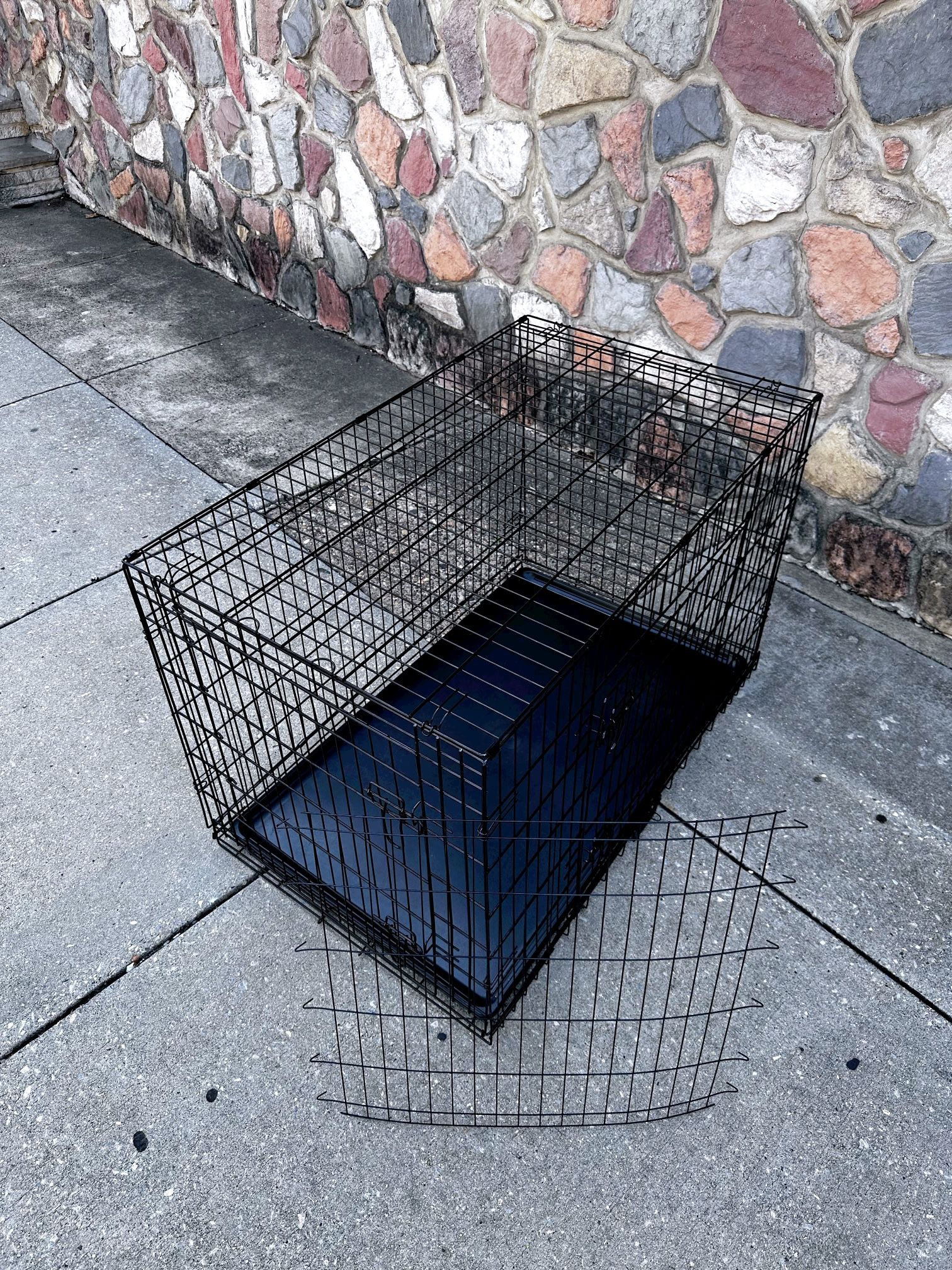 Metal Dog Crate Foldable 48 inch