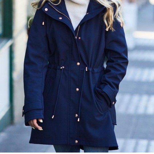 Jessica Simpson Navy  Anorak Coat