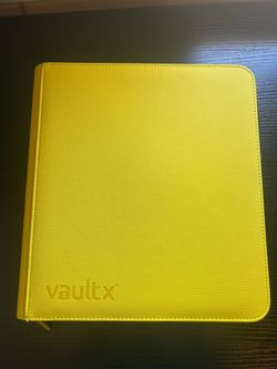 Yellow Vault X 12 Pocket Card Binder w/ Zipper & 480 Card Slots