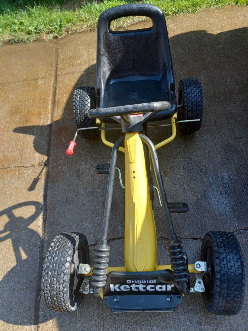 Original Black & Yellow Kettler Kettcar X-treme Pedal Race Car