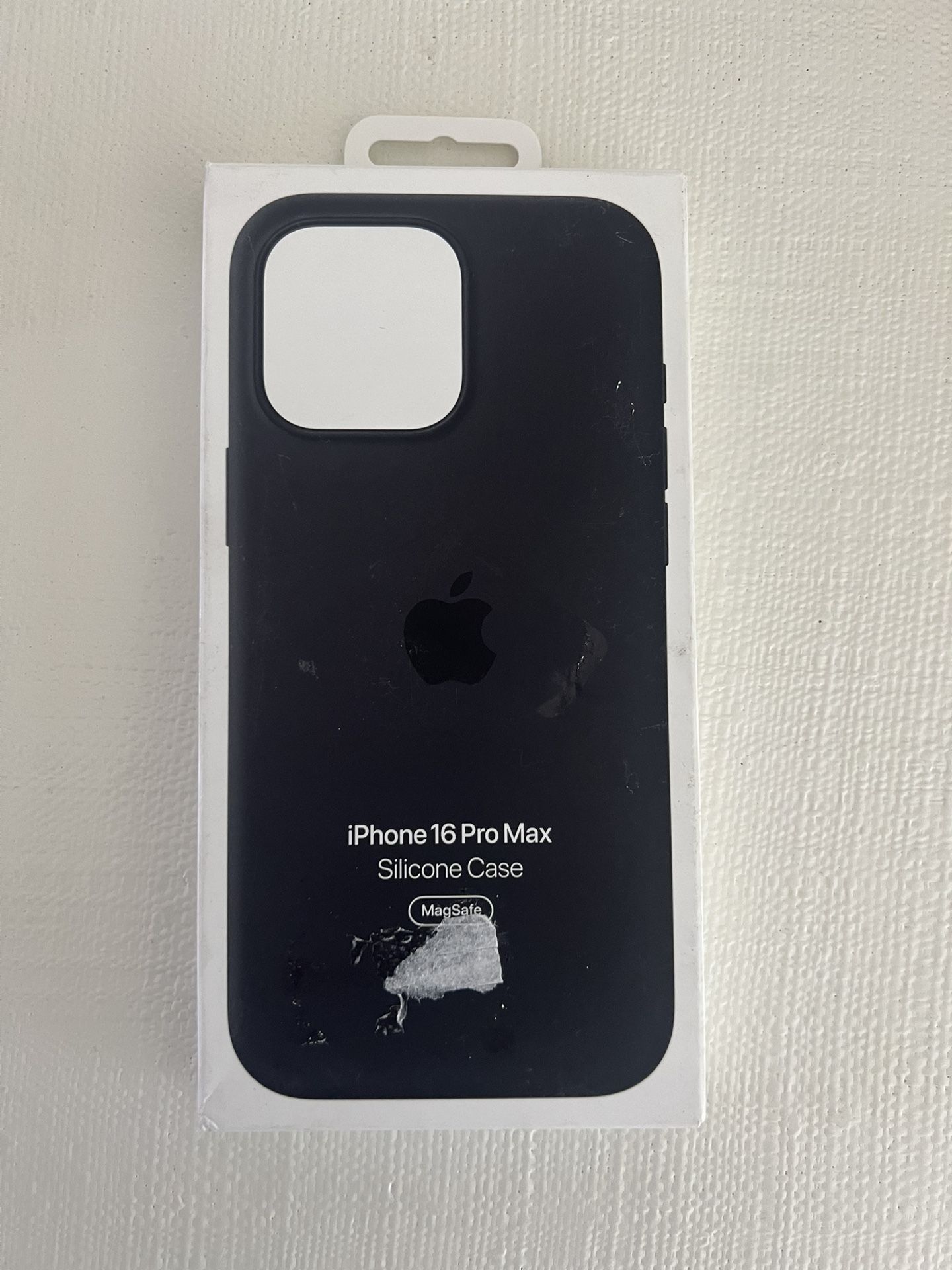Genuine Apple iPhone 16 Pro Max MagSafe Silicone Case In Black