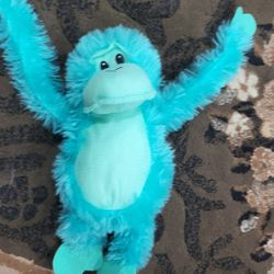 Mint green monkey plush