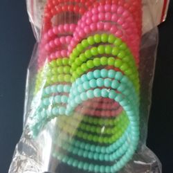 12 Piece Beaded Heart Bracelet Packs