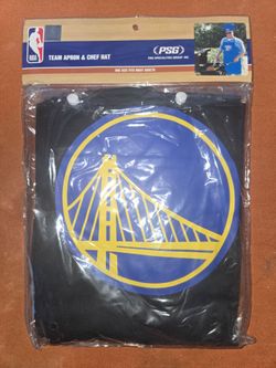 NBA Team Barbecue Tailgating Apron and Chef Hat golden state warriors