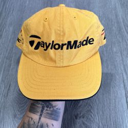 TaylorMade r7 Rac Yellow Golf Strapback Adjustable Hat Baseball Cap