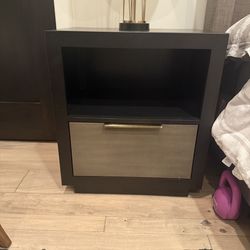 Modern Two-Tone Nightstand – Matching Dresser Available, set of 2