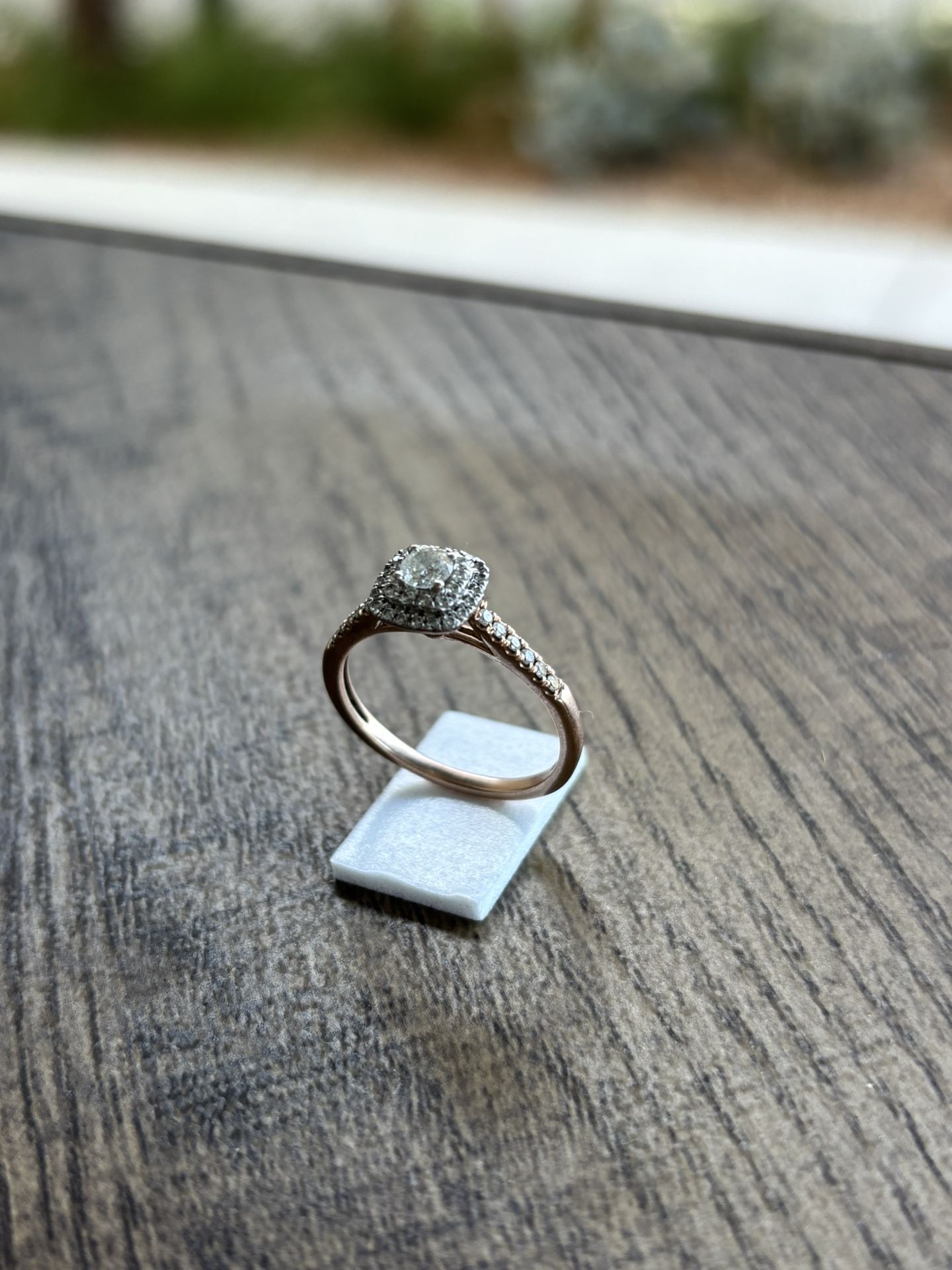 Authentic Dimond Ring Rose Gold