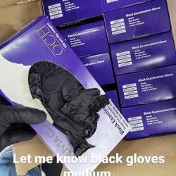 Black Gloves Barber Supplies 