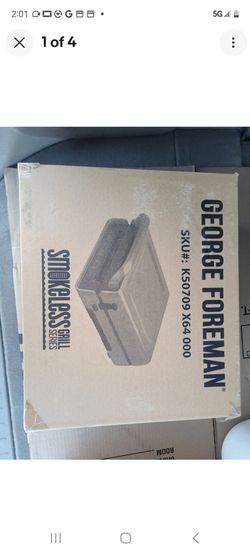 Brand-New In Box George Foreman Smokeless Grill Series GRD6090B