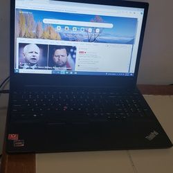 Lenovo ThinkPad E585 AMD Ryzen 3200U 2.50 Ghz  256 SSD 8Gig Ram Webcam 
