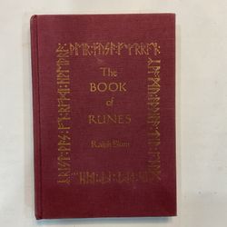 "The Book of Runes" by Ralph Blum 1984 Hardcover Book w/ Runes