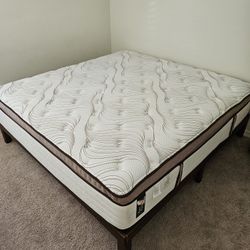 King Bed With Wood Frame