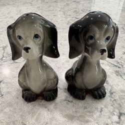 Vintage Hound Dog Salt and Pepper Shakers